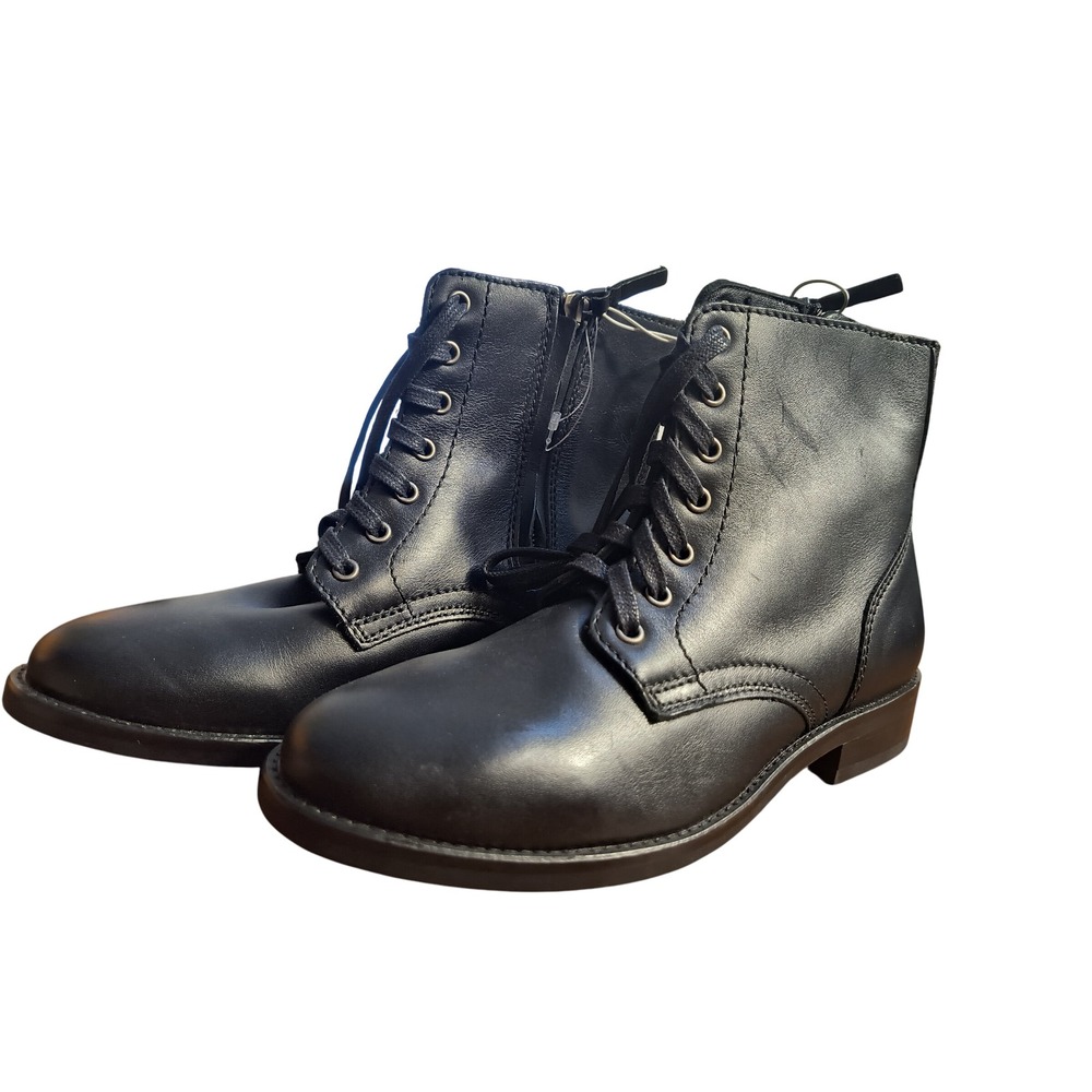 Womens Thursday Boots Leather Lace Up Ankle Boots Military Style Fashion Shoes